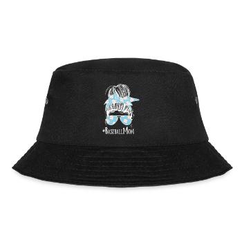 Baseball Mom - Bucket Hat - Schwarz - Vorne - Lela (165cm)