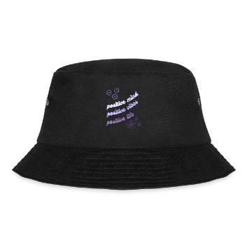 Positive mind, positive vibes, positive life - Bucket Hat - Schwarz - Vorne - Lela (165cm)