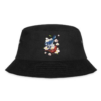 The Northern Cardinal and the Blue Jay - Bucket Hat - black - Front - Lela (165cm)