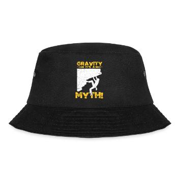 Rock Climbing – Extreme Sports Mountaineer Climber - Bucket Hat - Schwarz - Vorne - Lela (165cm)