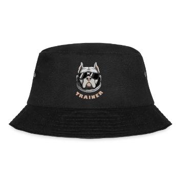 Pitbull Retro Turnschuhe Hund Terrier - Bucket Hat - Schwarz - Vorne - Lela (165cm)