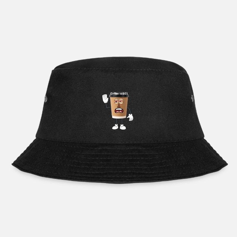 coffee to go - Bucket Hat - black