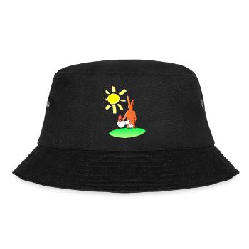 Freundschaft - Die Henne Maja - Bucket Hat - Schwarz - Vorne - Lela (165cm)