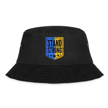 Ukraine stood strong coat of arms support - Bucket Hat - black - Front - Lela (165cm)