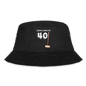 Anniversaire 40 ans Expression 40 Balais humour - Bob - noir - Devant - Lela (165cm)