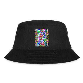 Pop art Motif Visage Graffiti - Bob - noir - Devant - Lela (165cm)