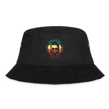 Dad | Schnauzer | Hip | Moustache | 3 days beard - Bucket Hat - black - Front - Lela (165cm)