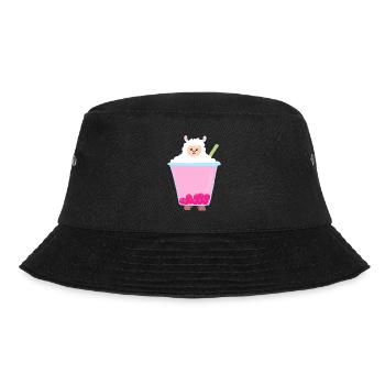 Bubble tea lama - Bucket Hat - black - Front - Lela (165cm)