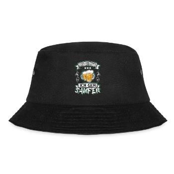 Bier Saufen Trinken Alkohol Spruch Mir Reichts - Bucket Hat - Schwarz - Vorne - Lela (165cm)