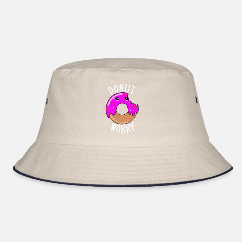 Donut Worry - Süßes Donut Gesicht Bucket Hat