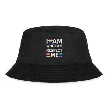 i am who i am respect me rainbow unisex - Bucket Hat - black - Front - Lela (165cm)