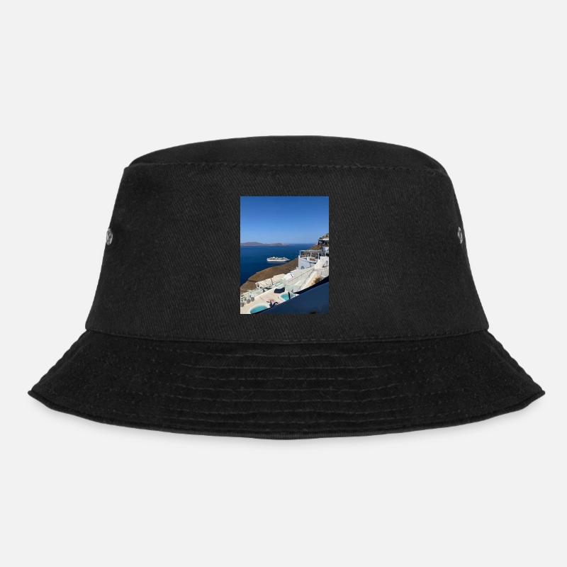 Ferien in Santorini - Bucket Hat - Schwarz
