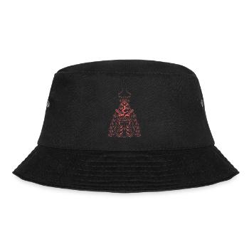 Gruss vom Krampus - Anti-Weihnachtsdämon Krampus - Bucket Hat - Schwarz - Vorne - Lela (165cm)