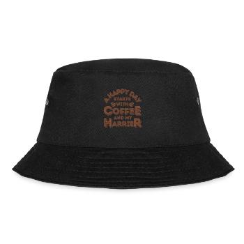 Harrier Kaffee Hund Cafe - Bucket Hat - Schwarz - Vorne - Lela (165cm)