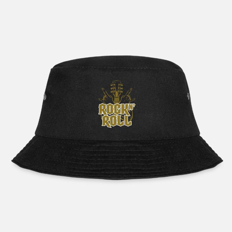 Rock And Roll | Farben änderbar - Bucket Hat - Schwarz