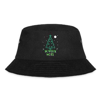 FROHE WEIHNACHTEN - Bucket Hat - Schwarz - Vorne - Lela (165cm)