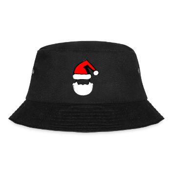 Christmas Hat Santa Claus Christmas Vector - Bucket Hat - black - Front - Lela (165cm)