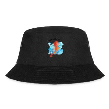 Ich habe das Seepferdchen - Bucket Hat - Schwarz - Vorne - Lela (165cm)