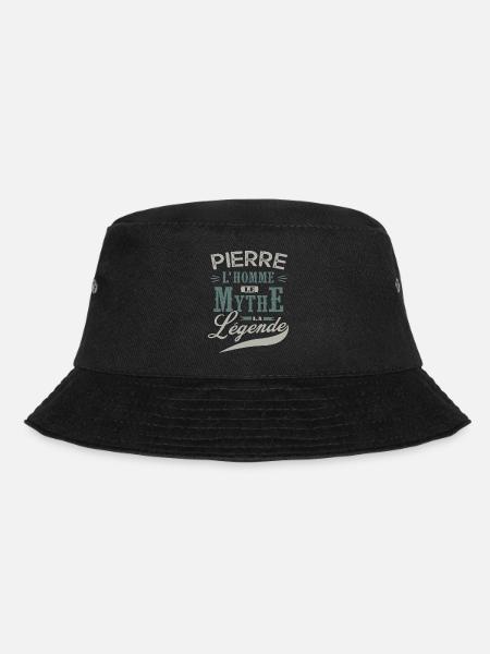Pierre L homme le mythe la légende humour prénom - Bob - noir