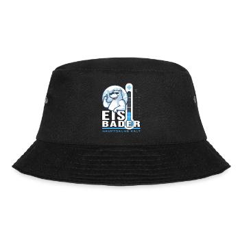 Eisbader Eisbär Winterschwimmen Minusgrad Frost - Bucket Hat - Schwarz - Vorne - Lela (165cm)