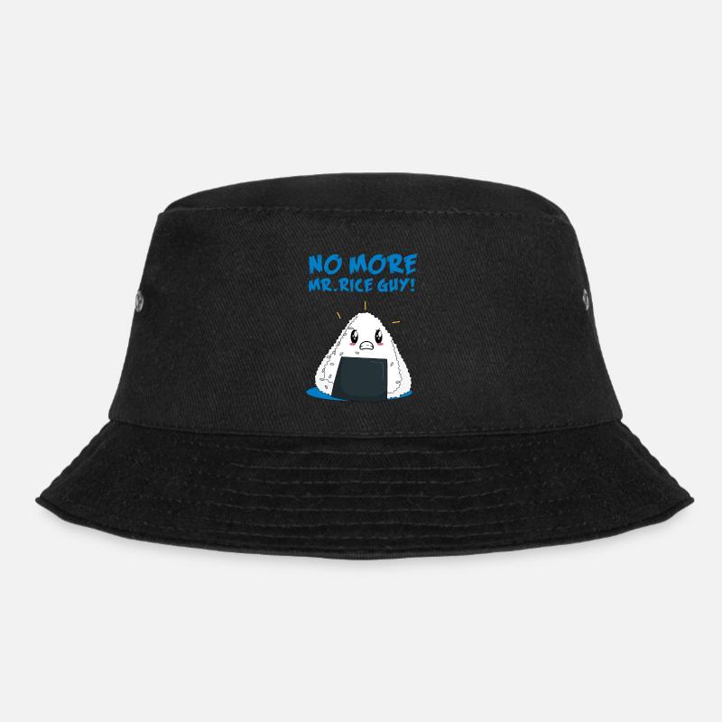 Funny No More Rice Guy - Bucket Hat - black