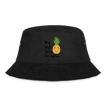 Une fille aime les ananas, les fruits d'été à - Bob - noir - Devant - Lela (165cm)
