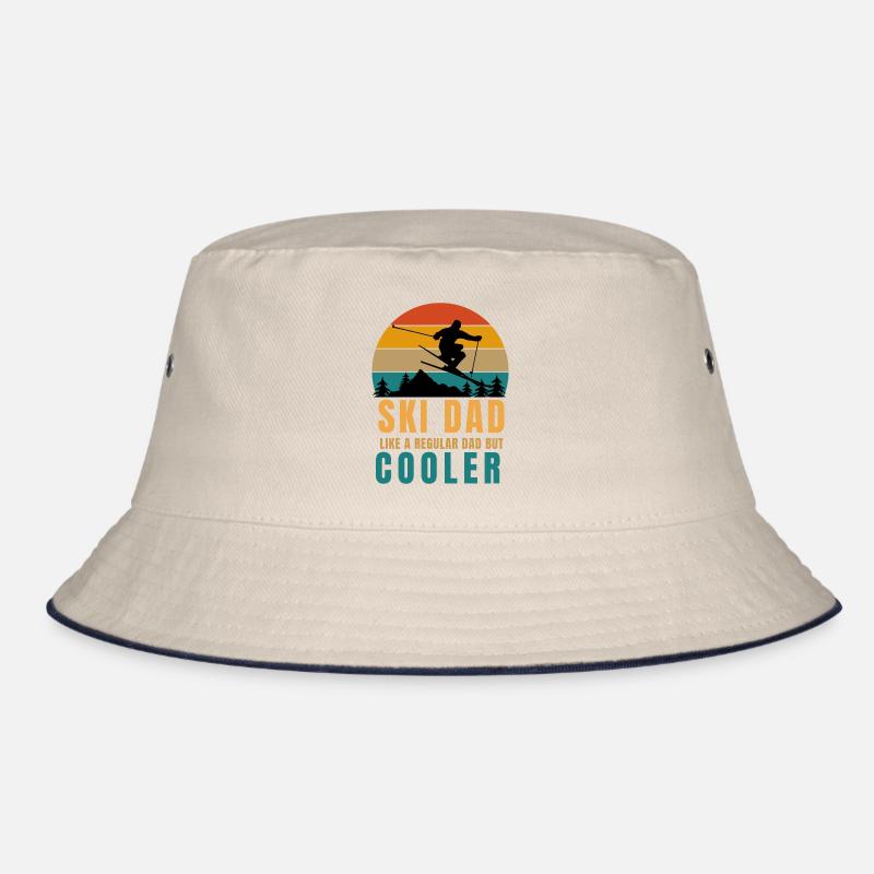 ski dad like regular dad but cooler Bucket Hat