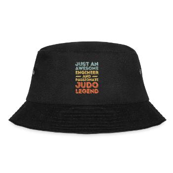 Engineer Judo retro - Bucket Hat - black - Front - Lela (165cm)