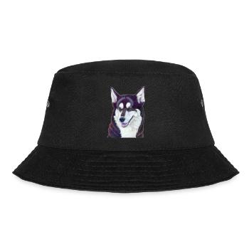 Siberian husky 2 - Bucket Hat - black - Front - Lela (165cm)