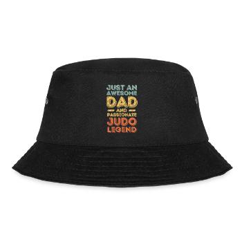 Dad Judo retro - Bucket Hat - black - Front - Lela (165cm)