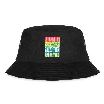 Salzgitter Germany City Font Skyline - Bucket Hat - black - Front - Lela (165cm)