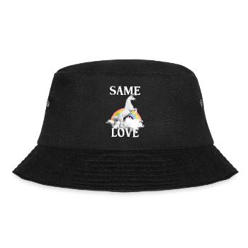 Rainbow Unicorn LGBTQ Love Gift - Bucket Hat - black - Front - Lela (165cm)
