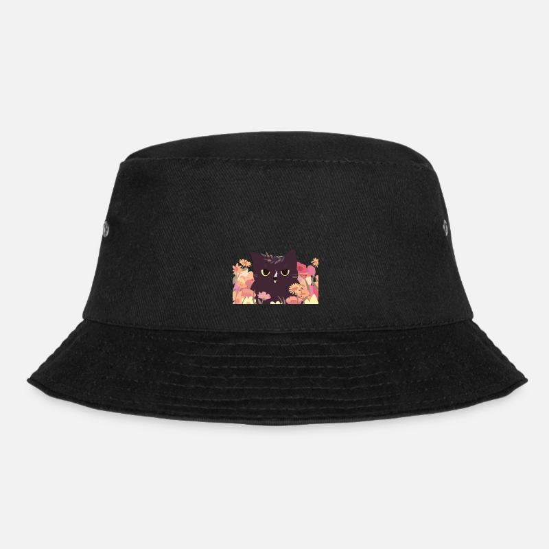 Cat - Bucket Hat - black
