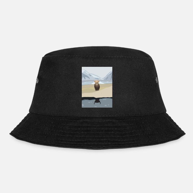Kuh - Bucket Hat - Schwarz