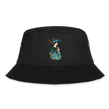 Japanisches Geisha Schwert Samurai Krieger 110 - Bucket Hat - Schwarz - Vorne - Lela (165cm)