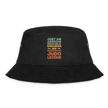 Mechanical Engineer Judo retro - Bucket Hat - black - Front - Lela (165cm)