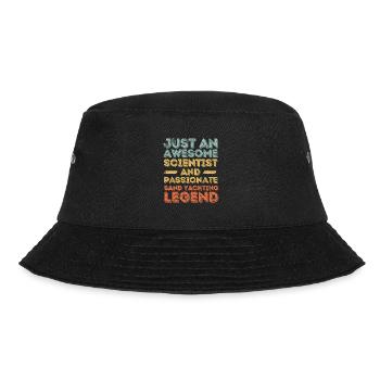 Wissenschaftler Strandsegeln retro - Bucket Hat - Schwarz - Vorne - Lela (165cm)