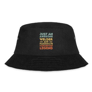 Schweißer Paddleboard retro - Bucket Hat - Schwarz - Vorne - Lela (165cm)