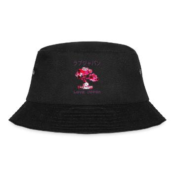 Bonsai Tree Japanese Zen Garden Symbol Kanji Love - Bucket Hat - black - Front - Lela (165cm)