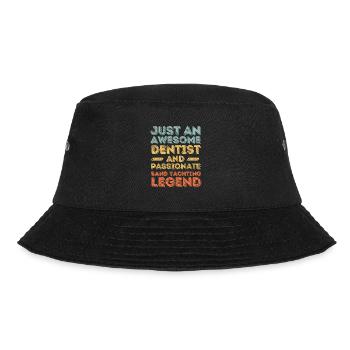 Dentist beach sailing retro - Bucket Hat - black - Front - Lela (165cm)
