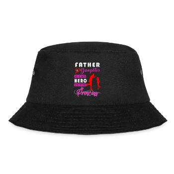FATHER AND DAUGHTER HERO AND PRINCESS 4 - Bucket Hat - black - Front - Lela (165cm)