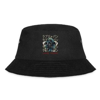 Emblem Japanese Symbol Crest Word Kanji Love - Bucket Hat - black - Front - Lela (165cm)