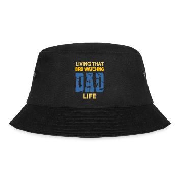 Living That Bird Watching Dad Life Vogelbeobachter - Bucket Hat - Schwarz - Vorne - Lela (165cm)