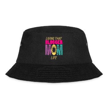 Living That Blogger Mom Life Mama Blogger - Bucket Hat - Schwarz - Vorne - Lela (165cm)