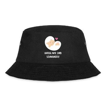 Schwangerschaft Babyparty Babyshower Boy Girl - Bucket Hat - Schwarz - Vorne - Lela (165cm)