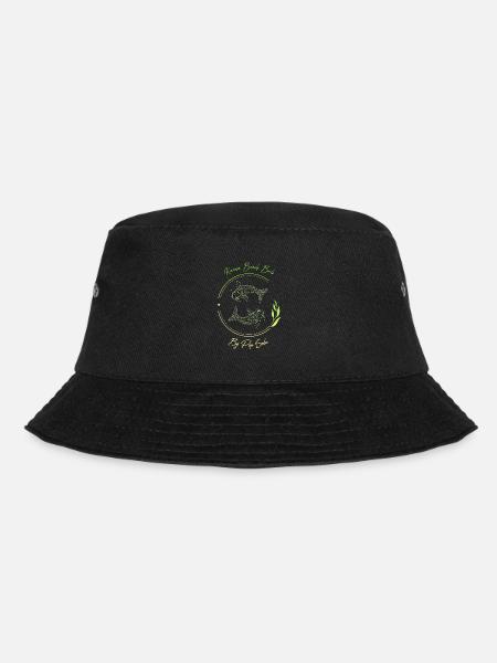 Karma Beach Fische gelbgrün - Bucket Hat - Schwarz