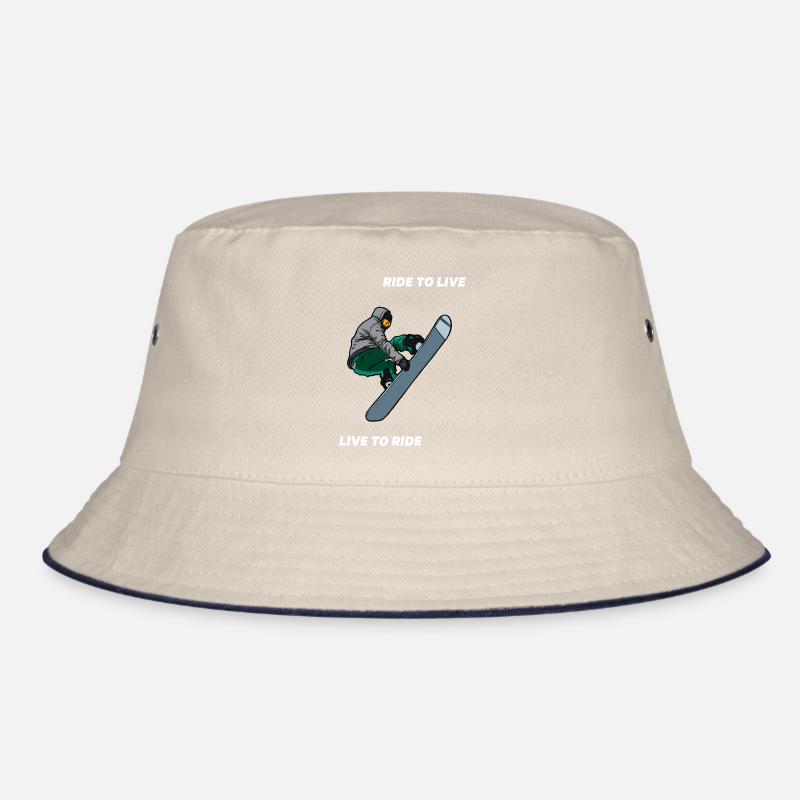 SNOWBOARDING Bucket Hat