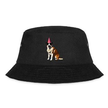 happy birthday dog - Bucket Hat - Schwarz - Vorne - Lela (165cm)