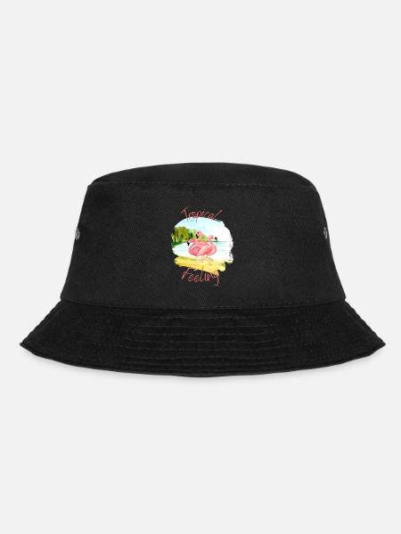 Tropical Feeling - Bucket Hat - Schwarz