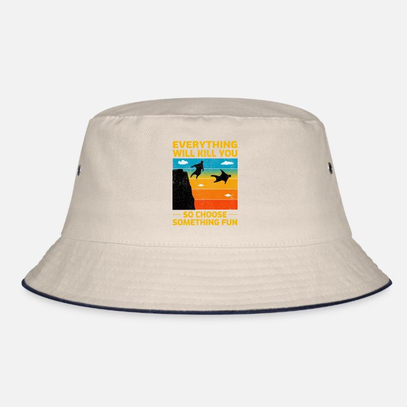 Wingsuit flying Base Jumping Skydiving Wingsuiting Bucket Hat